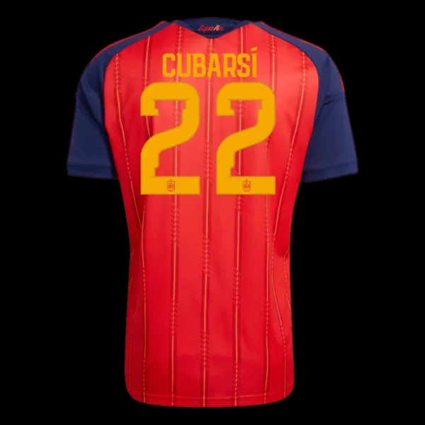 cubarsi-22-spain-home-soccer-jersey-2026-champion-edition-fan-version-02 CUBARSÍ #22 Spain Home Soccer Jersey 2026 Champion Edition – Fan Version – back view