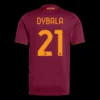 DYBALA #21 Roma Home Soccer Jersey 2025/26 – Fan Version – jersey details