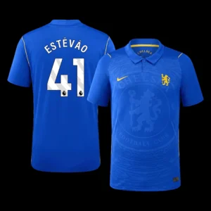 ESTÊVÃO #41 Chelsea Home Soccer Jersey 2026/27 – Fan Version – front view