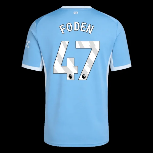 FODEN #47 Manchester City Home Soccer Jersey 2026/27 – Fan Version – back view