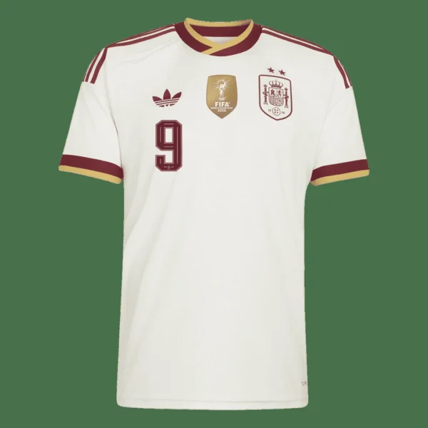 GAVI #9 Spain Away Soccer Jersey 2026 Champion Edition – Fan Version – jersey details