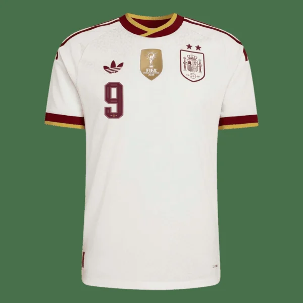 GAVI #9 Spain Away Soccer Jersey Champion Edition 2026 Player Version – jersey details