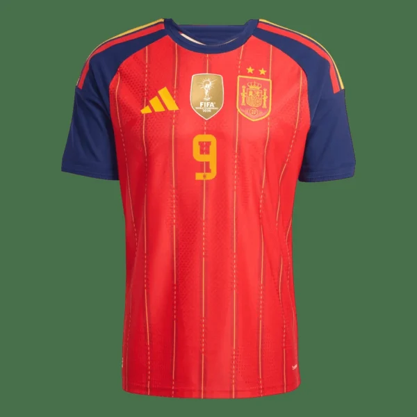 GAVI #9 Spain Home Soccer Jersey Champion Edition 2026 Player Version – jersey details