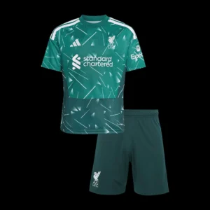 Kid’s Liverpool Goalkeeper Soccer Kit – Jersey + Shorts 2026/27 – Fan Version – front view