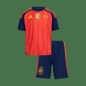 kid-s-spain-home-soccer-kit-jersey-shorts-champion-edition-2026-fan-version-01 Kid’s Spain Home Soccer Kit – Jersey + Shorts Champion Edition 2026 – Fan Version – front view