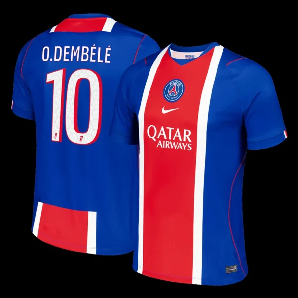 O.DEMBÉLÉ #10 PSG Home Soccer Jersey 2026/27 – Fan Version – front view