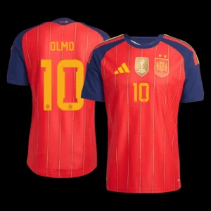 OLMO #10 Spain Home Soccer Jersey Champion Edition 2026 Player Version – front view