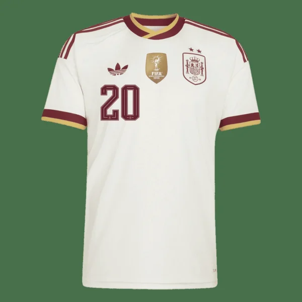 PEDRI #20 Spain Away Soccer Jersey 2026 Champion Edition – Fan Version – jersey details