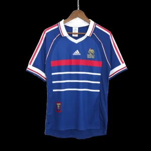 France 1998 Retro Home Soccer Jersey – front view