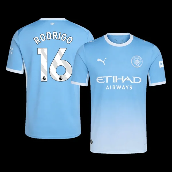 RODRIGO #16 Manchester City Home Soccer Jersey 2026/27 – Fan Version – front view