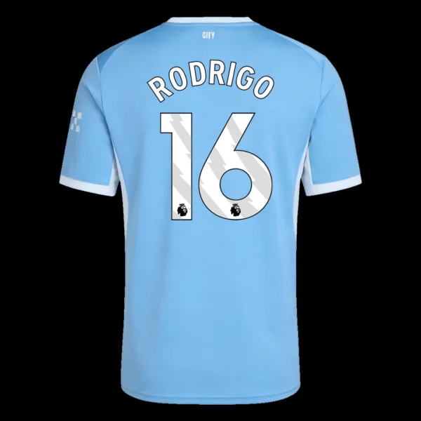 RODRIGO #16 Manchester City Home Soccer Jersey 2026/27 – Fan Version – back view