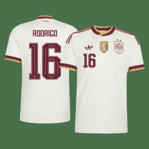 RODRIGO #16 Spain Away Soccer Jersey 2026 Champion Edition – Fan Version – front view