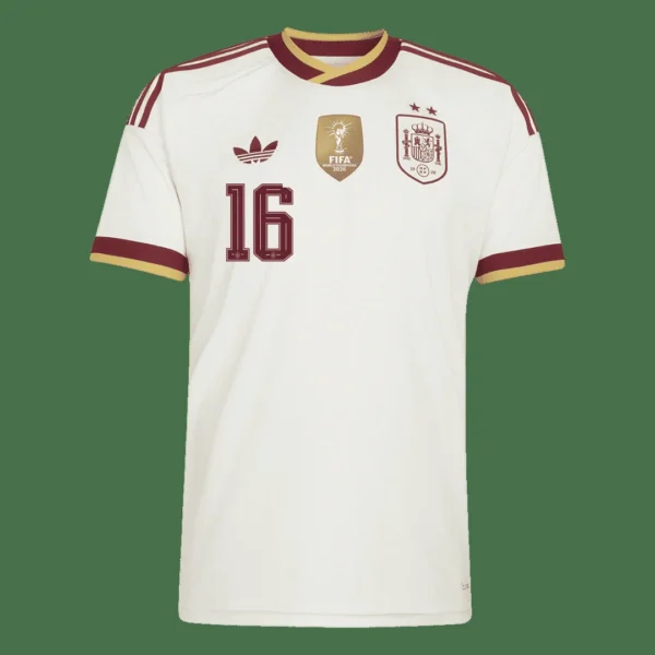 RODRIGO #16 Spain Away Soccer Jersey 2026 Champion Edition – Fan Version – jersey details