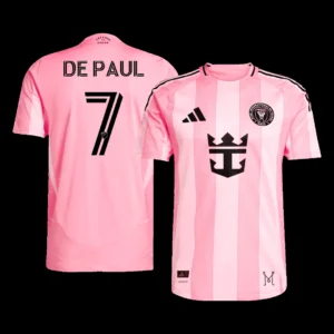 Rodrigo De Paul #7 Inter Miami 2025 Home Jersey – Player Version – front view