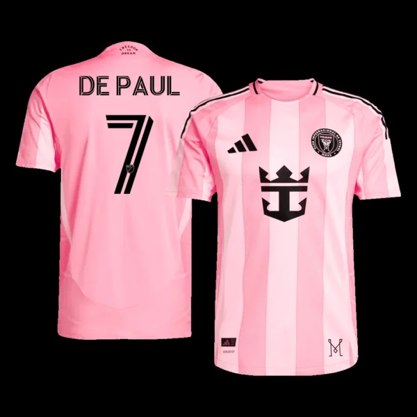 Rodrigo De Paul #7 Inter Miami 2025 Home Jersey – Player Version – front view