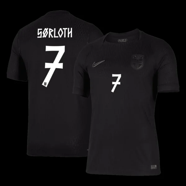 srloth-7-norway-away-soccer-jersey-2026-player-version-01 SØRLOTH #7 Norway Away Soccer Jersey 2026 Player Version – front view