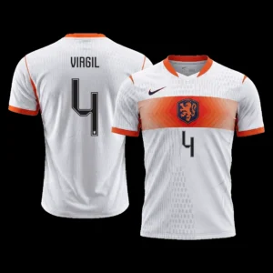 VIRGIL #4 Netherlands Away Soccer Jersey 2026 Player Version – front view