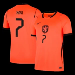 XAVI #7 Netherlands Home Soccer Jersey 2026 – Fan Version – front view