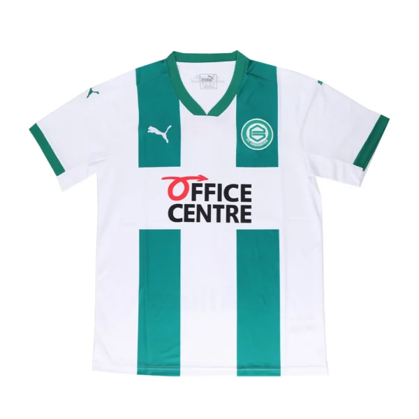 20/21 Groningen Home Green&White Soccer Jerseys Shirt – Fan Version – back view
