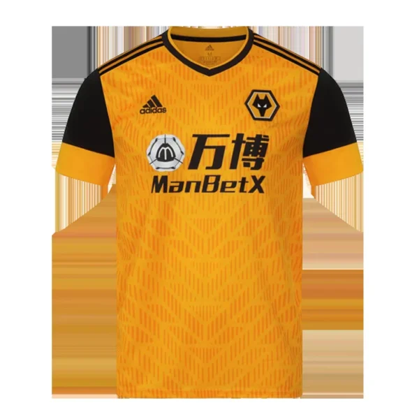 20/21 Wolverhampton Wanderers Home Yellow Soccer Jerseys Shirt – Fan Version – front view