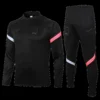 2020-south-korea-black-zipper-sweat-shirt-kit-top-trouser-fan-version-81484-01 2020 South Korea Black Zipper Sweat Shirt Kit(Top+Trouser) β Fan Version β front view