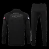 2020-south-korea-black-zipper-sweat-shirt-kit-top-trouser-fan-version-81484-02 2020 South Korea Black Zipper Sweat Shirt Kit(Top+Trouser) β Fan Version β back view