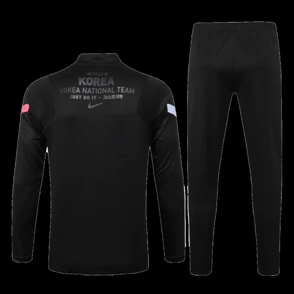 2020-south-korea-black-zipper-sweat-shirt-kit-top-trouser-fan-version-81484-02 2020 South Korea Black Zipper Sweat Shirt Kit(Top+Trouser) β Fan Version β back view