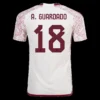A.GUARDADO #18 Mexico Away Soccer Jersey 2022 – Player Version – front view