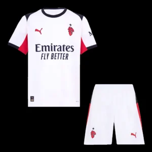 AC Milan Away Soccer Kit – Jersey + Shorts 2025/26 – Fan Version – front view