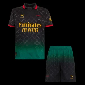 AC Milan Fourth Away Soccer Kit – Jersey + Shorts – Fan Version – front view