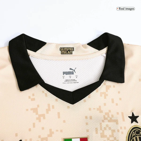AC Milan Goalkeeper Soccer Jersey 2022/23 – Fan Version – badge and fabric details