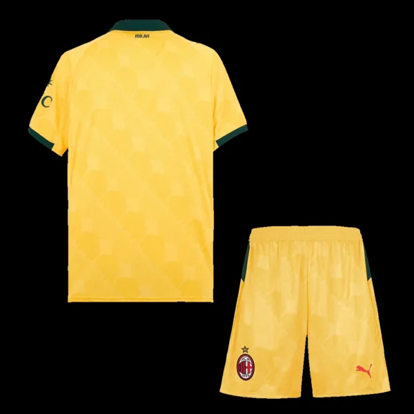 AC Milan Third Away Soccer Kit – Jersey + Shorts 2025/26 – Fan Version – back view