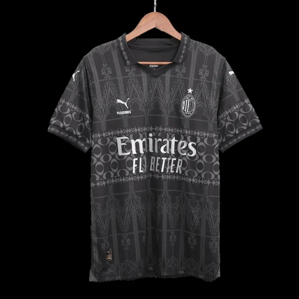 AC Milan X Pleasures Fourth Away Soccer Jersey 2023/24 – Fan Version – jersey details