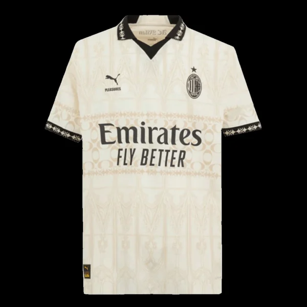 AC Milan X Pleasures Fourth Away Soccer Jersey 2023/24 – LIGHT VERSION – Player Version – front view