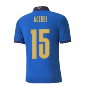 ACERBI #15 Italy Home Soccer Jersey 2020 – Fan Version – front view