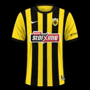 AEK Athens Home Soccer Jersey 2025/26 – Fan Version – front view