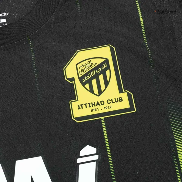 Al Ittihad Saudi Third Away Soccer Jersey 2023/24 – Player Version – badge and fabric details