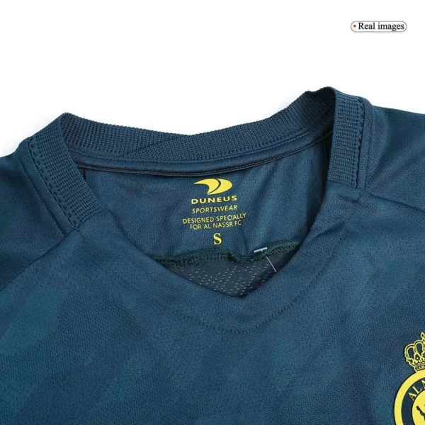 al-nassr-away-soccer-jersey-2022-23-player-version-210907-04 Al Nassr Away Soccer Jersey 2022/23 – Player Version – badge and fabric details