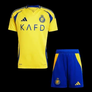 al-nassr-home-soccer-kit-jersey-shorts-fan-version-01 Al Nassr Home Soccer Kit β Jersey + Shorts β Fan Version β front view