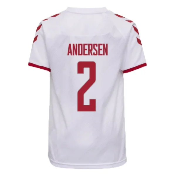 ANDERSEN #2 Denmark Away Soccer Jersey 2021 – Fan Version – front view