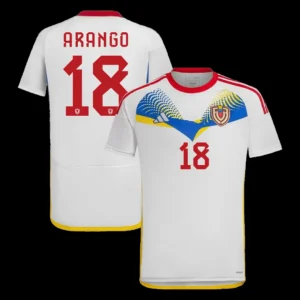 arango-18-venezuela-away-soccer-jersey-copa-america-fan-version-01 ARANGO #18 Venezuela Away Soccer Jersey Copa America β Fan Version β front view