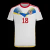 ARANGO #18 Venezuela Away Soccer Jersey Copa America – Fan Version – back view