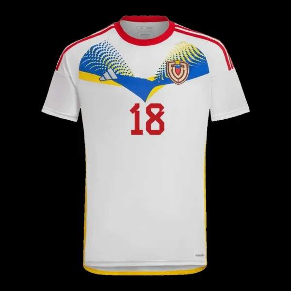 ARANGO #18 Venezuela Away Soccer Jersey Copa America – Fan Version – back view