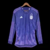 Argentina 3 Stars Away Long Sleeve Soccer Jersey 2022 – Player Version – front view