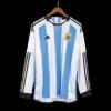 Argentina 3 Stars Home Long Sleeve Soccer Jersey 2022 – Fan Version – front view