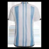 Argentina 3 Stars Home Soccer Kit – Jersey + Shorts 2022 – Fan Version – jersey details