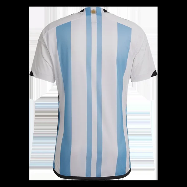Argentina 3 Stars Home Soccer Kit – Jersey + Shorts 2022 – Fan Version – jersey details