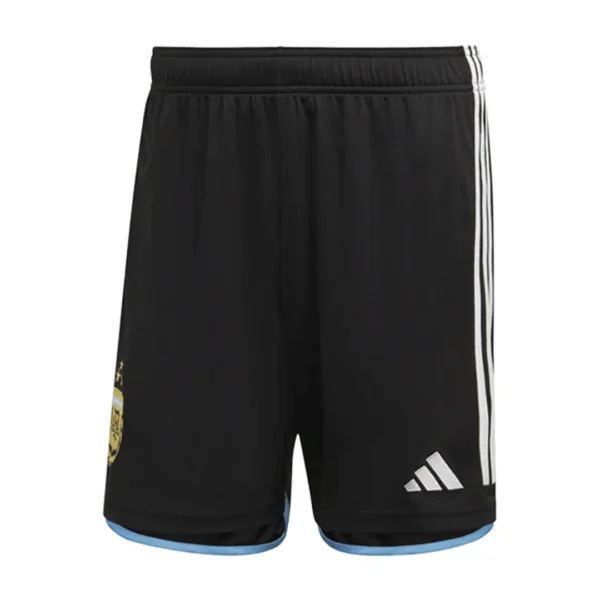 Argentina 3 Stars Home Soccer Kit – Jersey + Shorts 2022 – Fan Version – badge and fabric details