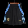 Argentina Pre-Match Soccer Shorts Copa America – Fan Version – badge and fabric details