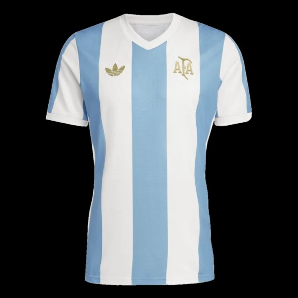 argentina-soccer-jersey-50th-anniversary-fan-version-01 Argentina Soccer Jersey – 50th Anniversary – Fan Version – front view
